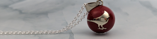 Cardinal Angel Caller Harmony Ball Chime Necklace