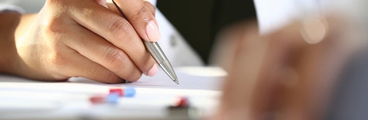 Automatic Writing, Person Holding Pen above paper