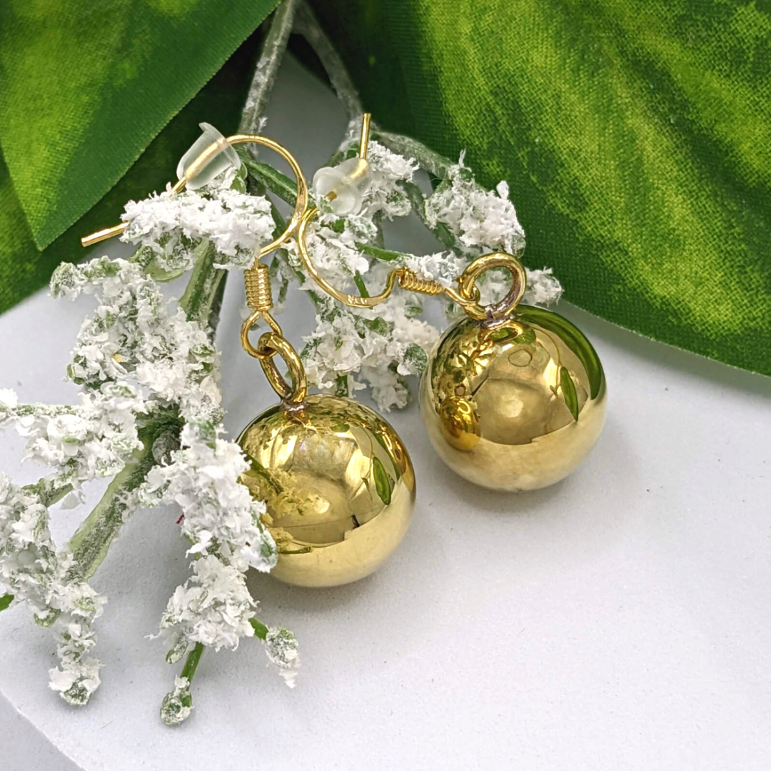 Gold Angel Caller Chime Earrings