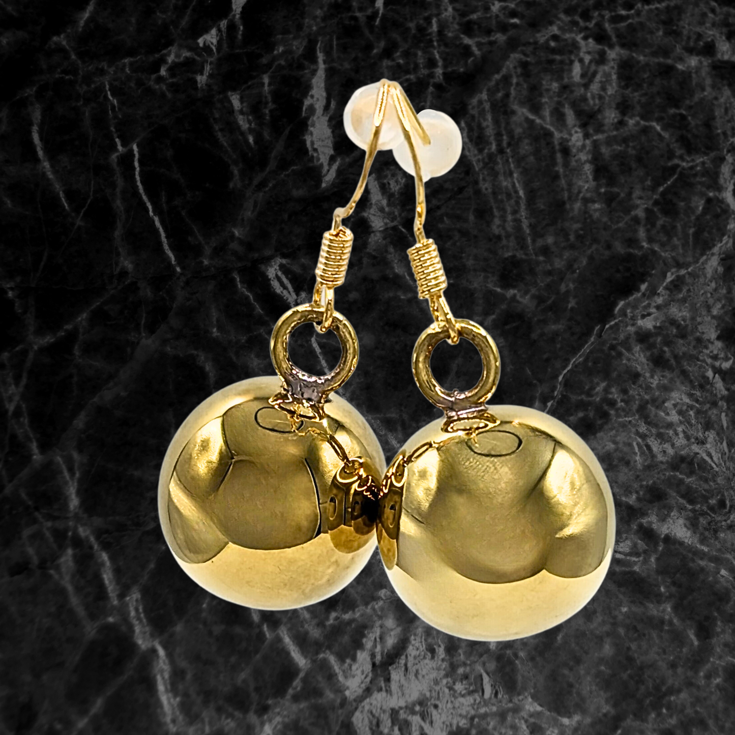 Gold Angel Caller Chime Earrings