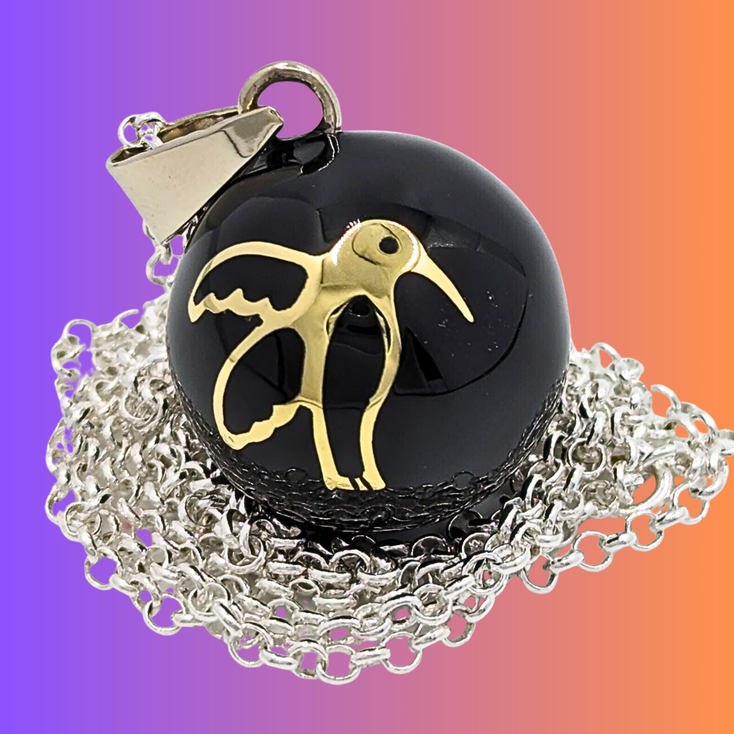 Black Hummingbird Angel Caller - FINAL SALE