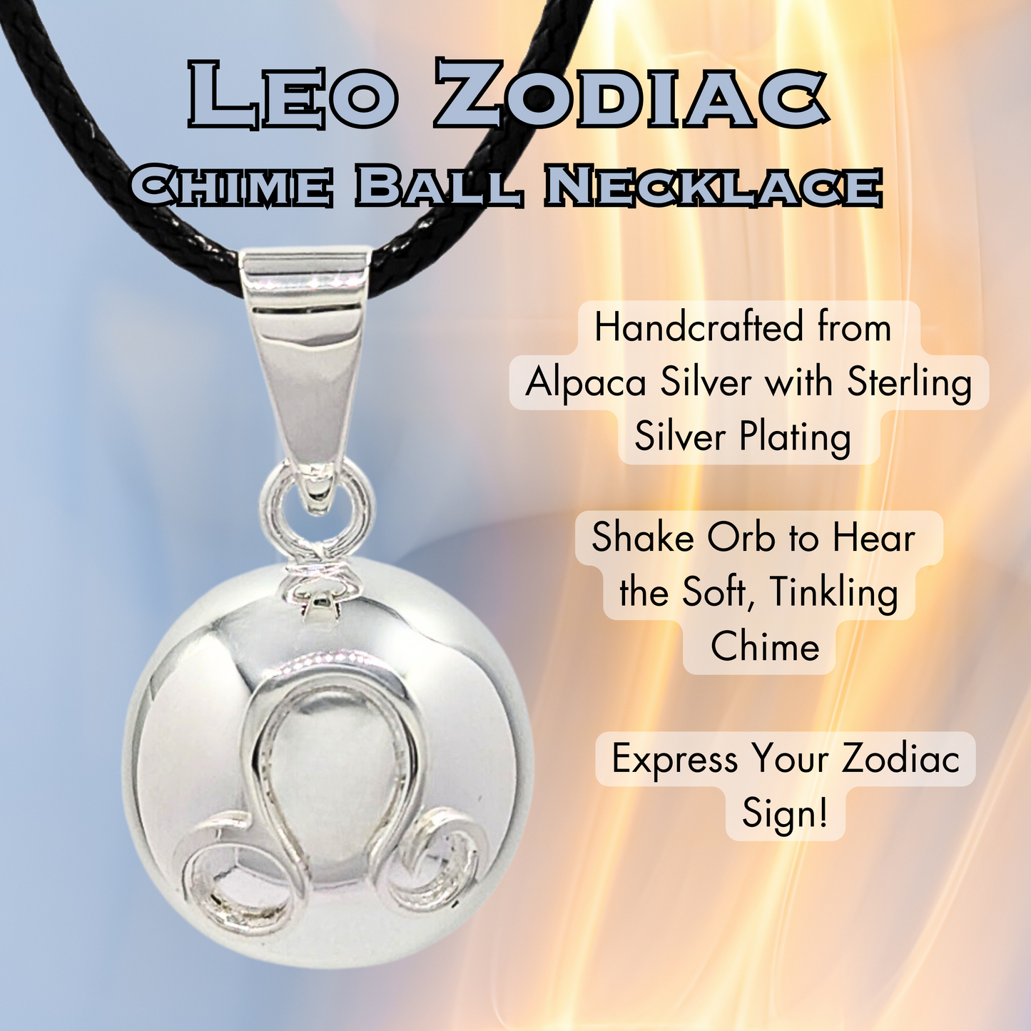 Leo Zodiac Chime Necklace