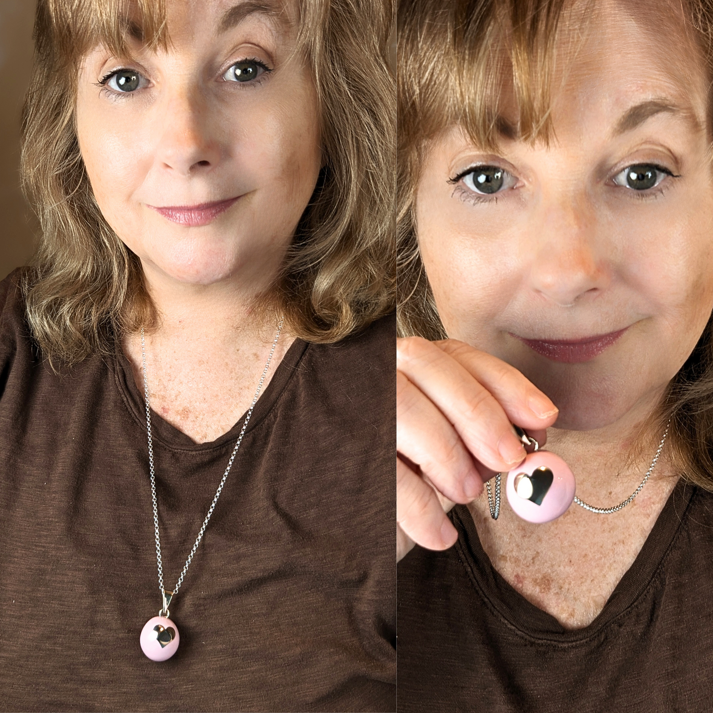 Pink Heart Angel Caller