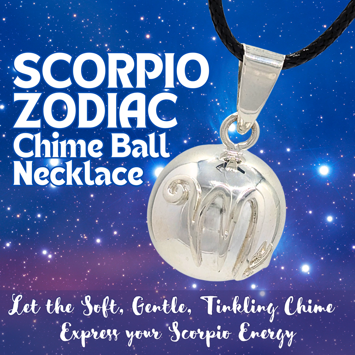 Scorpio Zodiac Chime Necklace