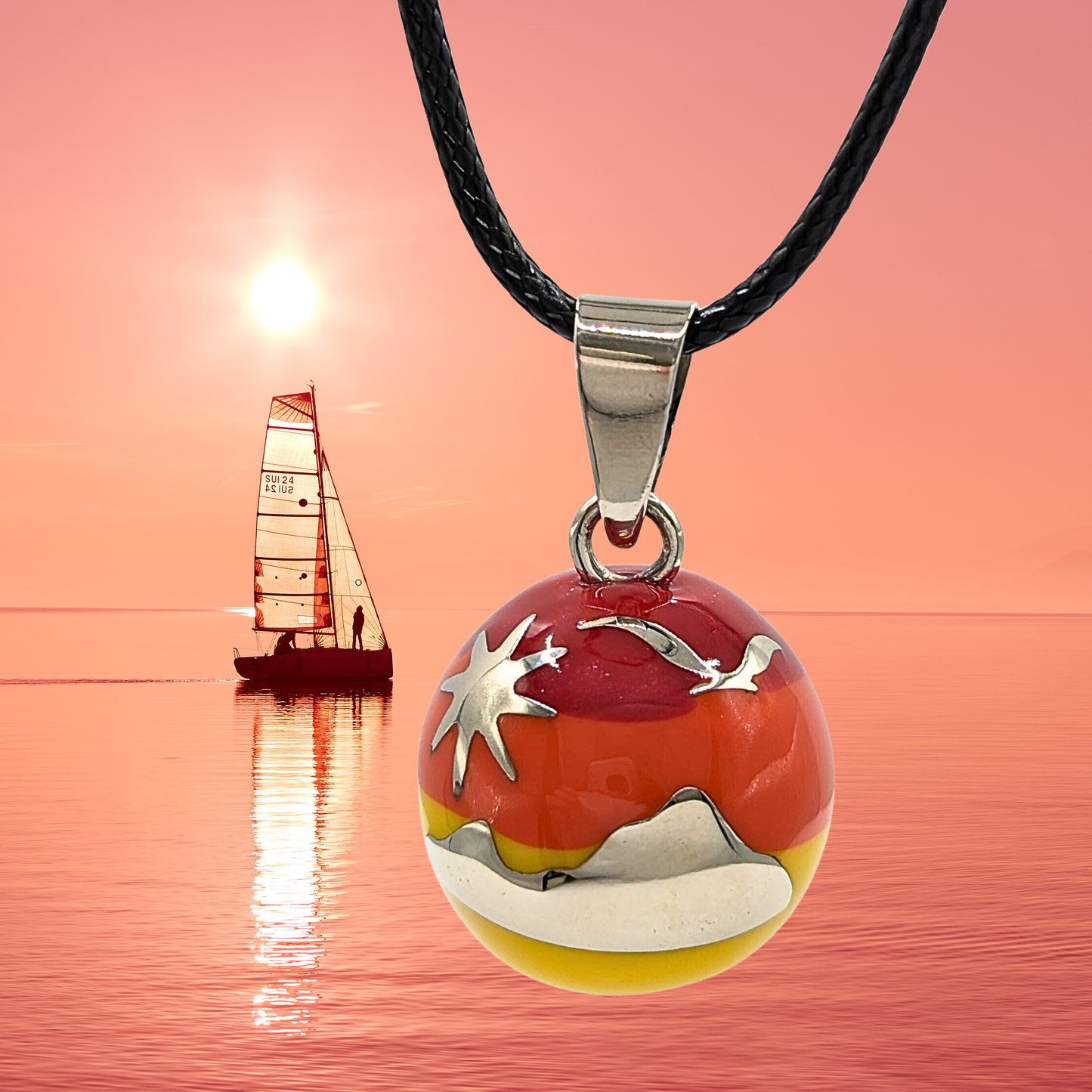 Sunrise Sunset Chime Necklace