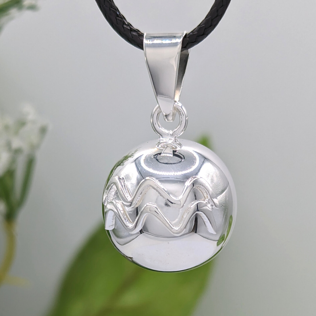 Aquarius Zodiac Chime Necklace