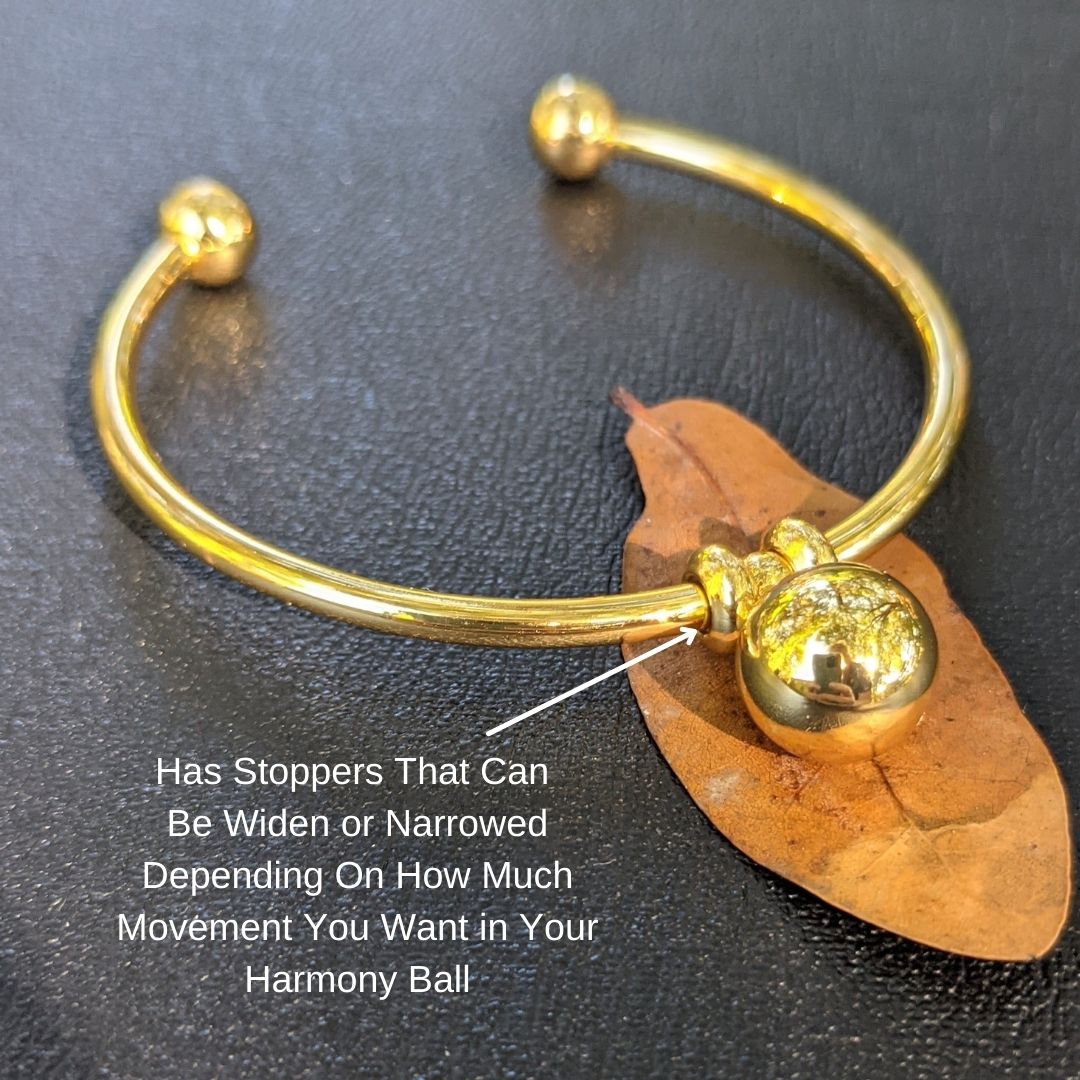 Harmony Ball Bangle Bracelet in Gold - Nature Reflections