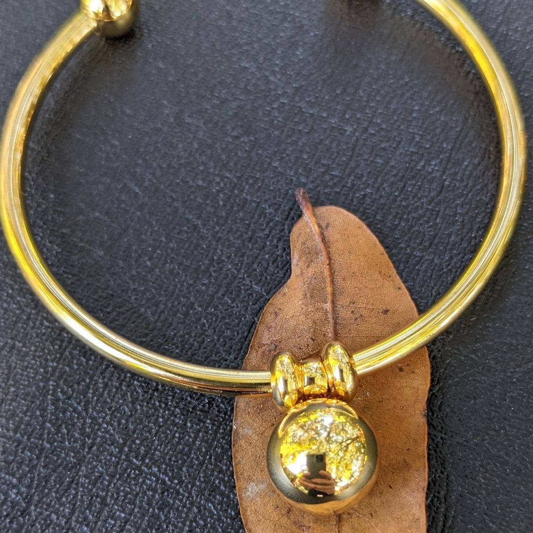 Harmony Ball Bangle Bracelet in Gold - Nature Reflections
