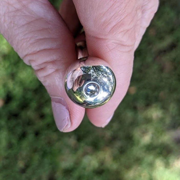 Zirconia Orb Sterling Silver Ring - Nature Reflections
