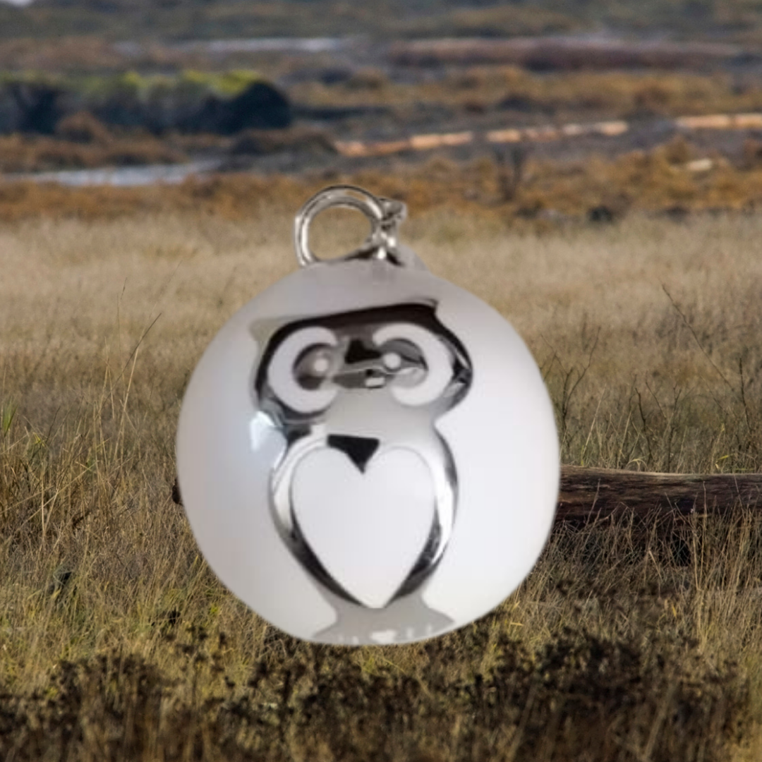 Owl Angel Caller in White - Nature Reflections