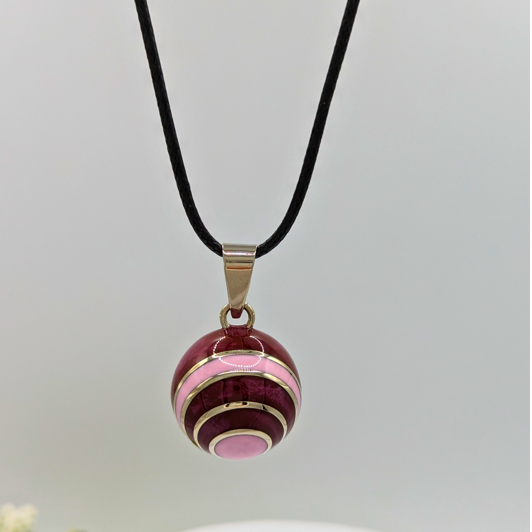 Magenta and Pink Chime Necklace - FINAL SALE