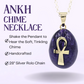 Purple Ankh Chime Necklace