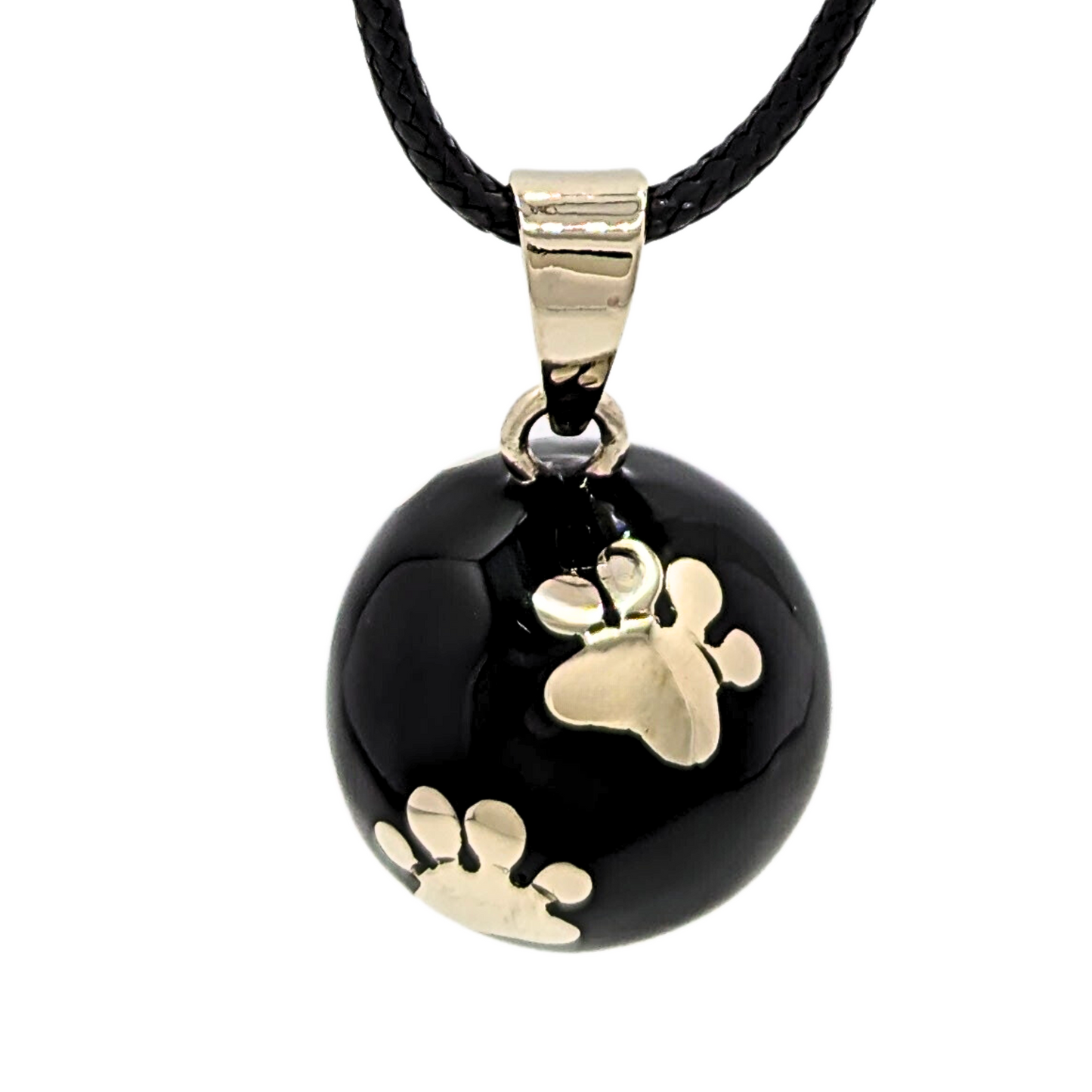 Black Paws Chime Necklace