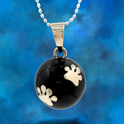 Black Paws Chime Necklace