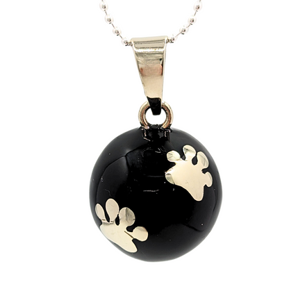 Black Paws Chime Necklace