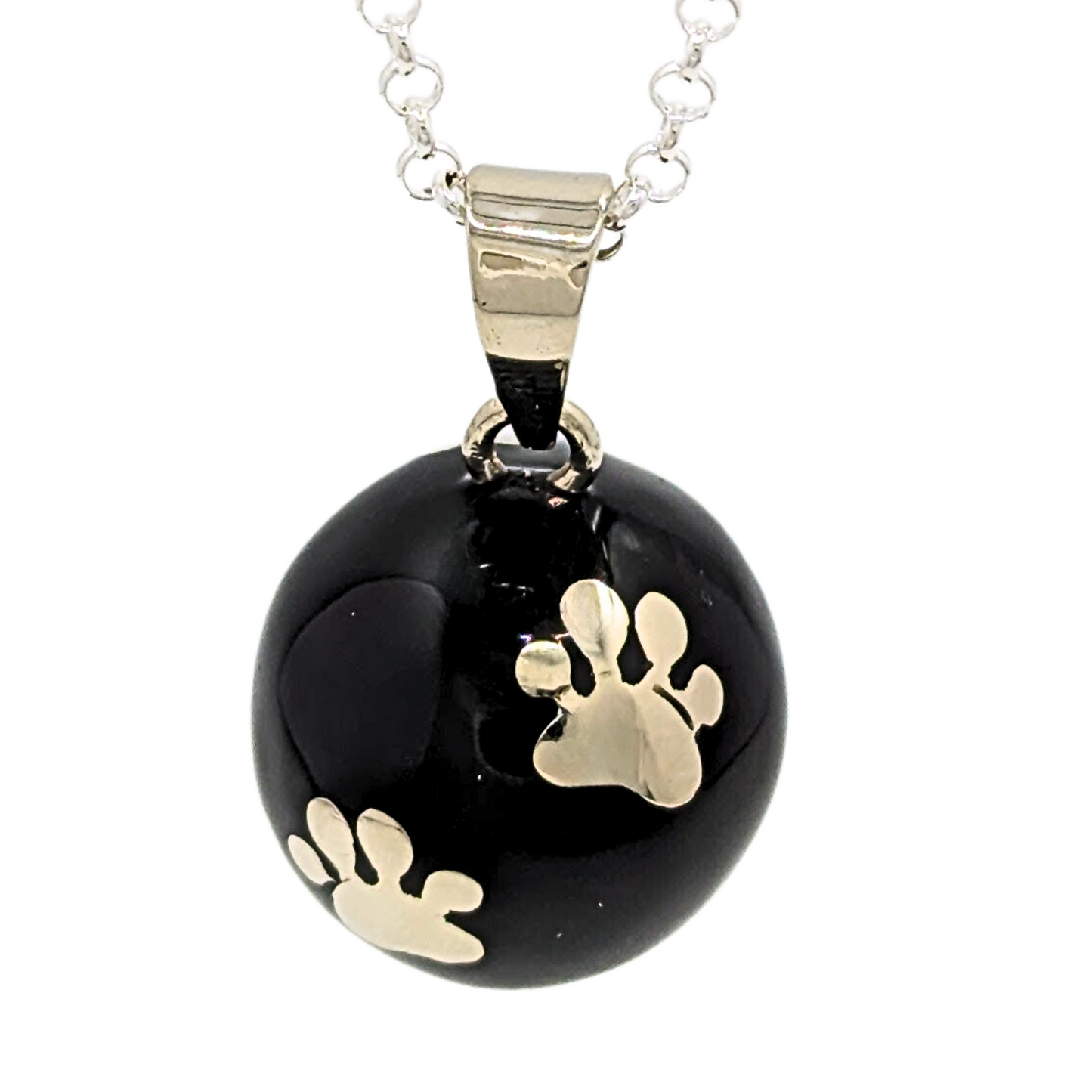Black Paws Chime Necklace
