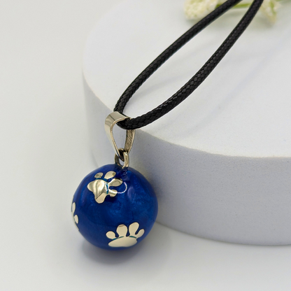 Blue Paws Chime Necklace