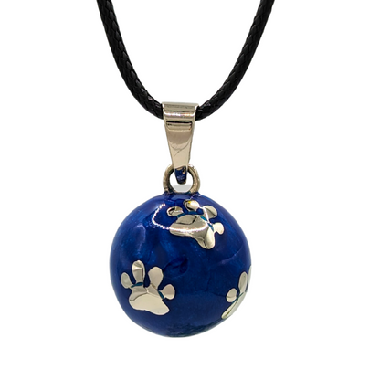 Blue Paws Chime Necklace