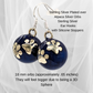 Paws Chime Earrings in Navy