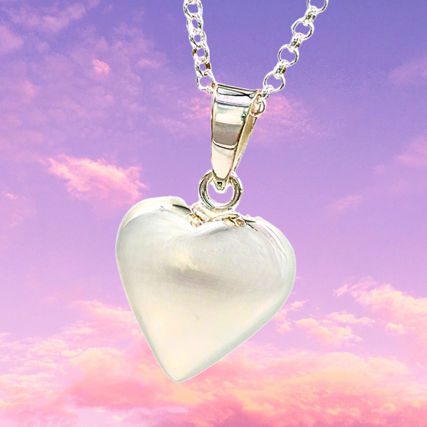 Clear Heart Pendant Necklace Made with European Crystals | eBay