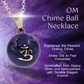 Purple Om Chime Necklace