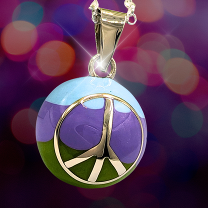 Peace Sign Chime Necklace