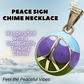 Peace Sign Chime Necklace