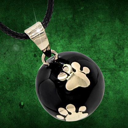 Black Paws Chime Necklace