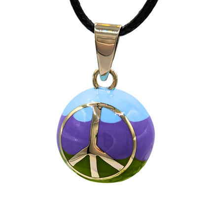 Peace Sign Chime Necklace