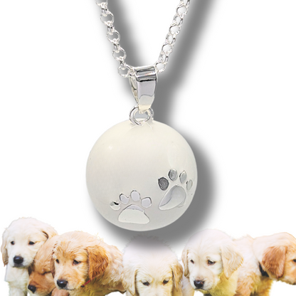 Puppy Paws Harmony Ball Necklace