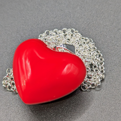 Red Heart Chime Necklace