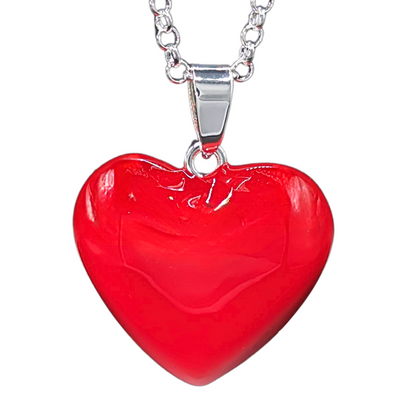 Red Heart Chime Necklace