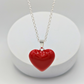 Red Heart Chime Necklace