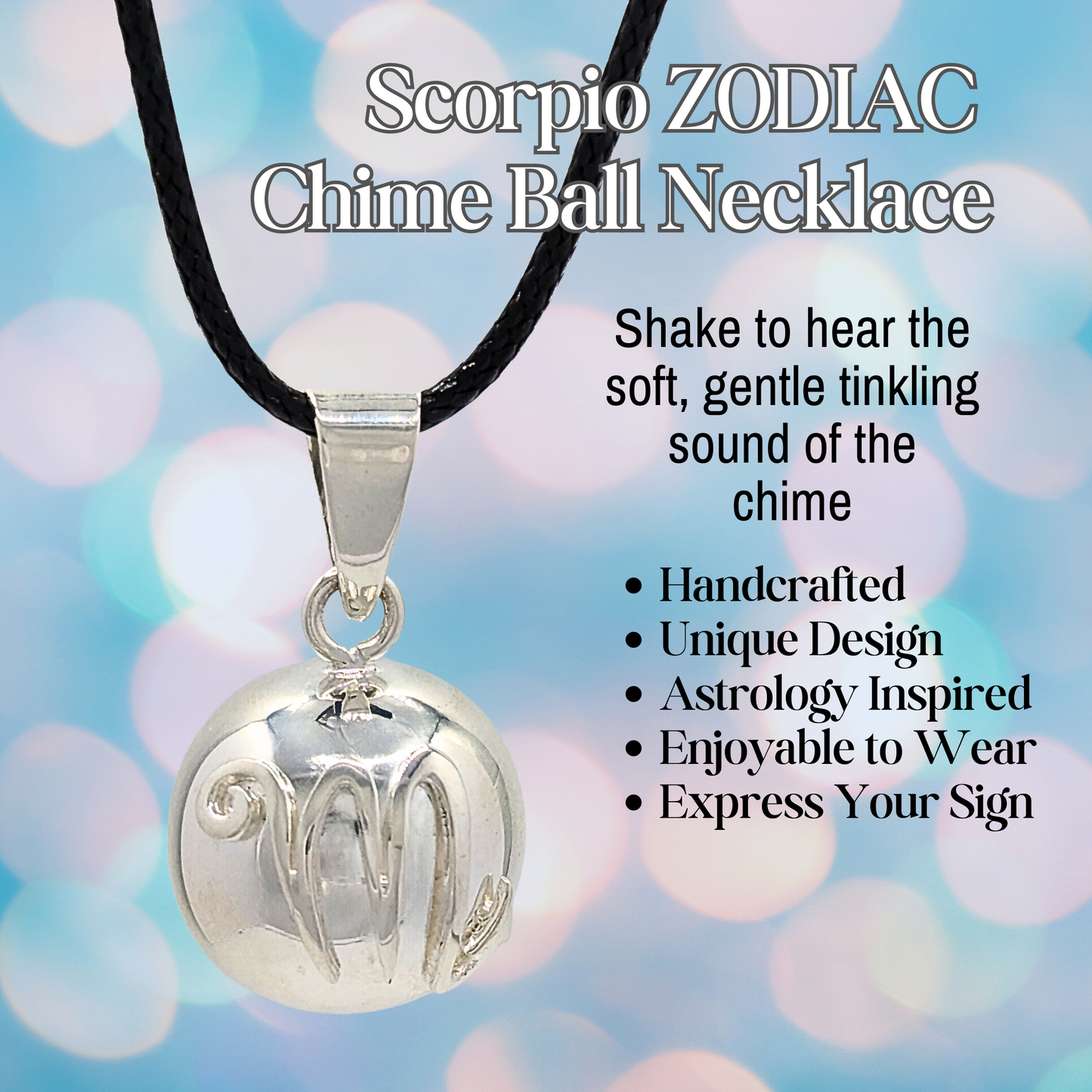 Scorpio Zodiac Chime Necklace