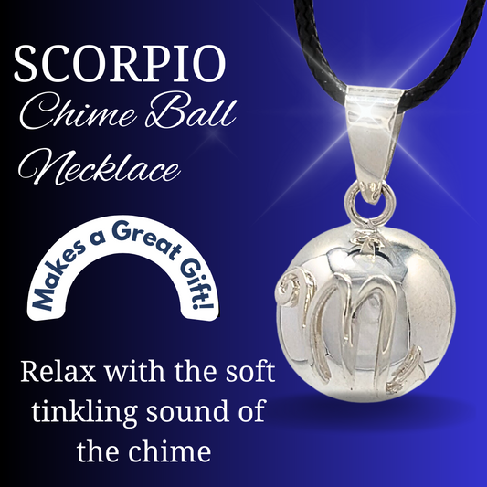Scorpio Zodiac Chime Necklace Aquarius Zodiac Chime Necklace - FINAL SALE- 35% OFF