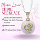 White Music Lover Chime Necklace