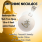 White Om Chime Necklace