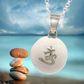 White Om Chime Necklace