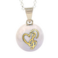 White Music Lover Chime Necklace