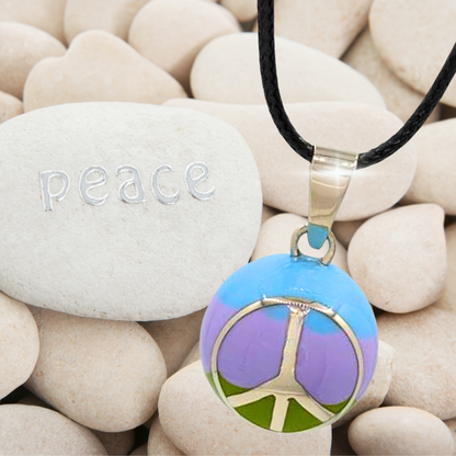 Peace Sign Chime Necklace