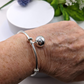 14mm Harmony Ball Bangle Bracelet in Silver - Nature Reflections