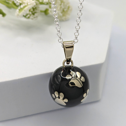 Black Paws Chime Necklace