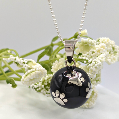 Black Paws Chime Necklace