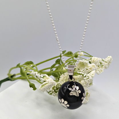 Black Paws Chime Necklace