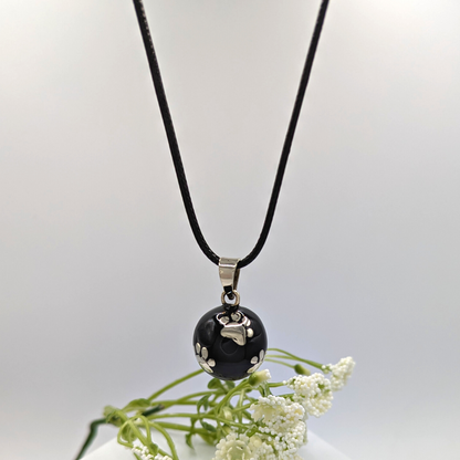 Black Paws Chime Necklace