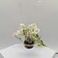 Matte Black Vine Chime Necklace