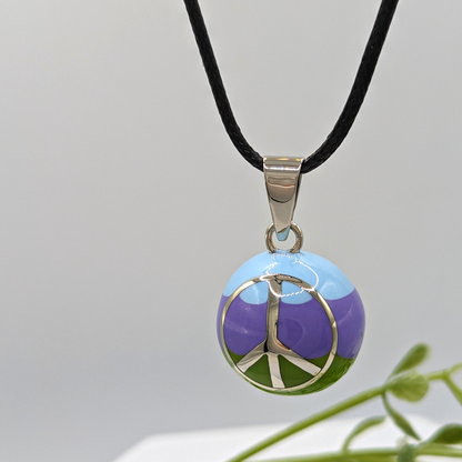 Peace Sign Chime Necklace