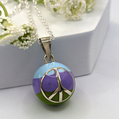 Peace Sign Chime Necklace