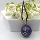 Purple Om Chime Necklace