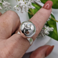 Zirconia Orb Sterling Silver Ring - Nature Reflections